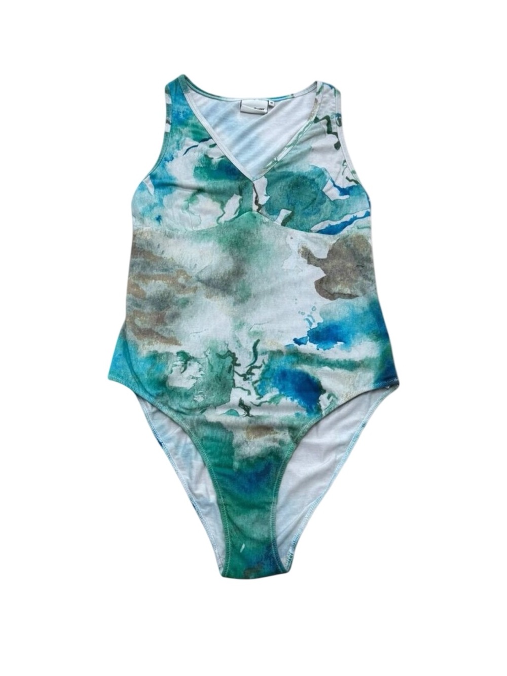 Vintage Women’s Norton McNaughton Petites Watercolor Bodysuit Y2K